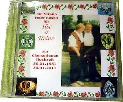 Gab es auch manch schwere stunde, blies der sturm um euer haus, mit euch ist das glück im bunde, jedenfalls. Diamant Hochzeit Geschenk Cd Personliches Lied Gesungene Vornamen Foto Ebay