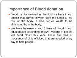 Just imagine the number of lives that can. Importance Of Blood Donation