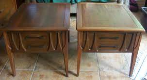 Mcm broyhill brasilia end tables. Pin By Patricia Mach On Downtown Retro Teak Bench Danish Modern Furniture Broyhill