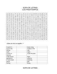 Check spelling or type a new query. Free Time Wordsearch Spanish Teaching Resources