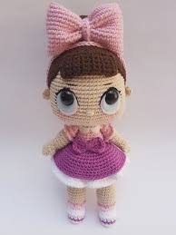 Compre Boneca Lol Amigurumi No Elo7 Por R 155 00 Encontre Mais Produtos De Amigurumi E Tecnicas De Artesana Crochet Doll Pattern Doll Pattern Amigurumi Doll