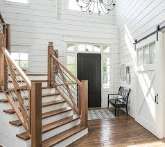 In this case, the posts for an interior stair rail would mount on the sides of the stringers. Interior Farmhouse Railings Novocom Top