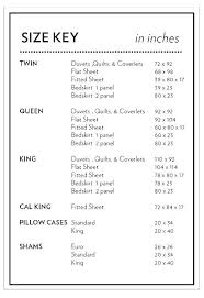 Pillowcase Size Chart Hubshare Co