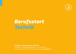Oktober 2021 und endet am freitag, 28. Berufsstart Technik Wintersemester 2014 15 By Berufsstart Issuu