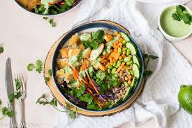 This vegan fish taco bowl is hearty, healthy, and so easy to prepare! Crispy Fish Buddha Bowl Love In My Oven