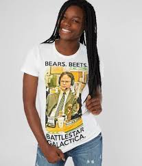 Beets bears battlestar galactica shirt. The Office Dwight T Shirt Women S T Shirts In White Buckle