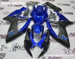 Abs Fairings Blue Matte Black 06 07 Gsxr 600 750 Motorcycle Fairing Kits Custom Design Buy Now Matte Black Gsxr 600 Blue