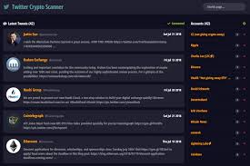 Instantly buy and sell bitcoin with the cash app. Github Rainner Crypto Scanner This A Simple Node Js Socket Io Web Application That Scans Twitter Every Few Seconds For New Tweets From Different Twitter Accounts Related To Crypto Currencies Or Any Account That