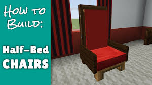 To make each dye color, watch this video. Half Bed Chairs Minecraft Furniture