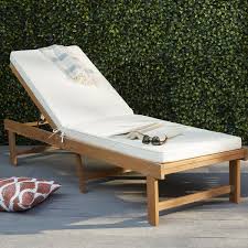 Matheny Reclining Chaise Lounge With Cushion Pool Lounge Chairs Lounge Chair Outdoor Teak Chaise Lounge