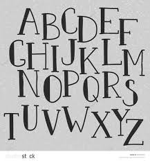 Stock Vector Doodle Alphabet Vector Simple Hand Drawn Letters Thin Serif Marker Font Decorat Handwritten Fonts Alphabet Lettering Alphabet Hand Lettering Fonts