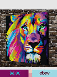 Art Prints Home Garden Horse Canvas Painting Abstract Lion Art Art Painting
