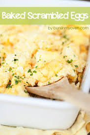 Baked Scrambled Eggs Scrambled Eggs Recipe Recipes Egg Recipes