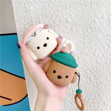 Cute Teddy Bear Animal Cartoon Apple Airpods Case Wireless Headphone Earphone Charging Cover Storage Holder Skin Kawaii Korean Japan In 2020 Teddy Dog Case Airpod Case