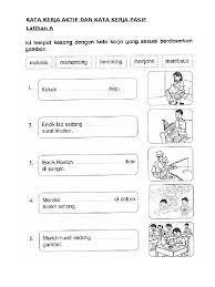 Bacaan seperti alat tulis, buku latihan, buku 5 , buku nota melalui. Bahasa Melayu Tahun 1 Latihan Kata Kerja Kata Kerja Pasif