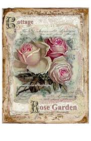 Cottage Rose Garden Large Image Instant Download French Shabby Chic Vintage Transfer Fabric Roses Pillow Transfer Journal Kit Png Pdf Jpg Fabric Roses Decoupage Vintage Cottage Garden Roses