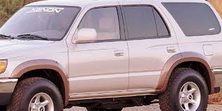 Discussion in '5 lug' started by jacobigindi, may 10, 2011. 1996 2001 Toyota 4runner 4dr Xenon Urethane 8pc Fender Flare Kit Xen 8460