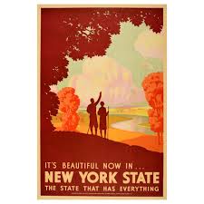 This is the version of our website addressed to speakers of english in the united states. Original Vintage Poster It S Beautiful Now In New York State Travel Hiking Fall For Sale At 1stdibs