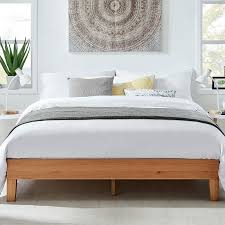 A bed without a headboard doesn't provide you with the same sense of security that a headboard does. Dukeliving Riley Premium Wooden Bed Base Natural Double Queen Buy Queen Bed Frame 3088185