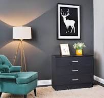 Amazon.com: Karl home Cómoda de 3 cajones, cómoda de ...