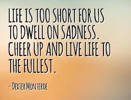 Every blunder behind us is giving a cheer for us, and only for those who were willing to fail are the dangers and splendors of life. 65 Best Cheer Up Quotes