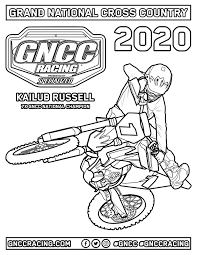 Maybe you would like to learn more about one of these? Gncc Coloring Pages Of Kailub Russell And More Available Gncc Racing Racer X