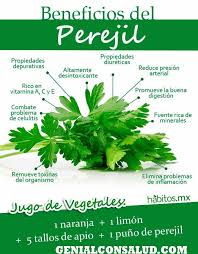 Beneficos El Perejil Health And Nutrition Healthy Nutrition Healthy Juices