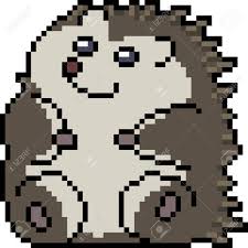 Résultat de recherche d'images pour pixel art facile disney kawaii. Vector Pixel Art Porcupine Isolated Royalty Free Cliparts Vectors And Stock Illustration Image 95131658