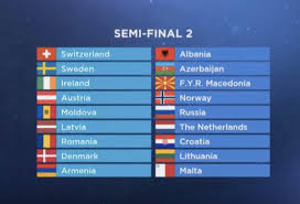 Ireland has been eliminated from the 'eurovision song contest'. Wiwibloggs On Twitter Eurovision 2019 Semi Final 2 Allocation Draw Russia And Azerbaijan Will Perform On The Second Half And The Nordics Assemble With Sweden Denmark And Norway All Performing On May 16
