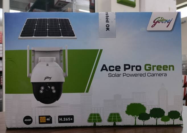 Godrej Solar Powered 4G PTZ Camera, 360 Rotation, Audio product image