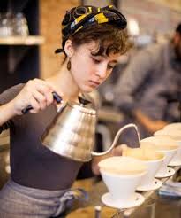 Our Fave Local Coffee Joints Plus The 15 Cutest Baristas In Nyc Refinery29 Barista Fashion Barista Barista Outfits