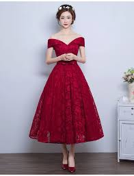 Off Shoulder Vintage Inspired Lace Dress Vintage Inspired Lace Dress Red Lace Prom Dress Burgundy Homecoming Dresses