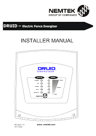 Nemtek electric fence wiring diagram. Installer Manual Manualzz