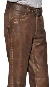 Try blue, beige or grey if you want to break the normal white black routine. Genuine Nubuck Leather Pants Leather Clothing Online Shop