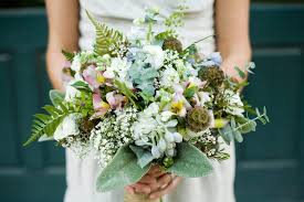 Forest wedding fake flower bouquets. Whimsical Fall Forest Wedding Bouquet