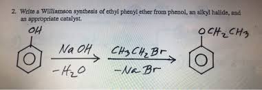 Find out information about williamson synthesis. Solved 2 Write A Williamson Synthesis Of Ethyl Phenyl Et Chegg Com