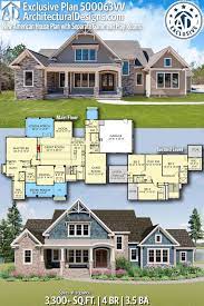 Plan 500063vv New American House Plan With Separate Game And Play Rooms Craftsman House Plans House Plan With Loft House Blueprints