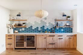 Selbstklebende folien oder spritzschutz aus glas. Ombre Hexagon Backsplash Fireclay Tile Fireclay Tile