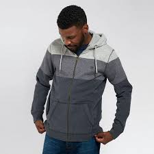 Fatface Mens Contemporary Pembroke Cut And Sew Zip Hoodie