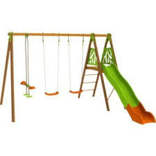 Portique Bois Akeo Trigano H 230 Cm Leroy Merlin Portique Bois Portique Portique Enfant