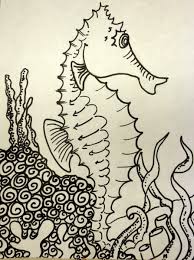 Erase any unwanted lines and start drawing the seahorse's body. How To Draw A Sea Horse In 5 Steps Feltmagnet