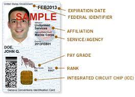 A department of defense (dod) identification card—either a common access card (cac) or uniformed services id card, or; Common Access Card Wikipedia