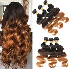Black And Brown Ombre Bundles T1b 4 30 Ombre Body Wave Brazilian Hair Weave 3 Bundles 3 Tone Black Brown Blonde Human Hair Rem Weave Hairstyles Indian Hair Weave Black Hairstyles With Weave