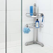 Simplehuman Corner Shower Caddy In 2020 Corner Shower Corner Shower Caddy Shower Caddy