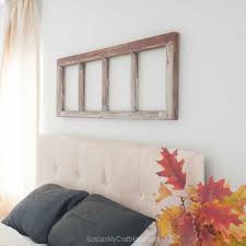 This rustic barn wood window frame is made from 100% recycled wood. A Rustic Repurposed Window Frame Sustain My Craft Habit