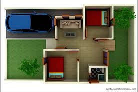 Desain garasi mobil minimalis di depan rumah. 5 Contoh Denah Rumah Minimalis Cantik Lengkap Dengan Garasi