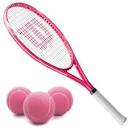 Wilson Serena Pro Lite Tennis Racquet Bundled with 3 Pink Tennis ...