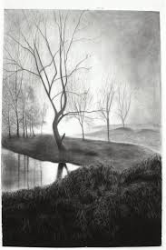 Black And White Pencil Drawings Of Nature Charcoal Drawing Landscape Ad Barn Landscape Drawings Charcoal Drawing Landscape Pencil Drawings