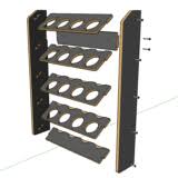 Handcrafted spray can holder | fits spray paint, lube, degreaser, brake cleaner, wood glue, ect ★ very solid & strong design tool rack pallet bike racks lumber storage paint storage can organizer can holders spray can garage organization can storage. Aerosol Spray Can Holder And Lube Storage Rack Vanrack