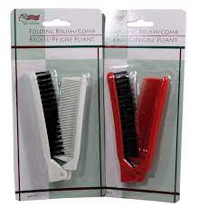 Shop for folding travel hair brush online at target. Amazon Com Folding Compact Travel Pocket Hair Brush Comb 1 Red 1 White By Le Salon Health And Beauty Supplies Beauty